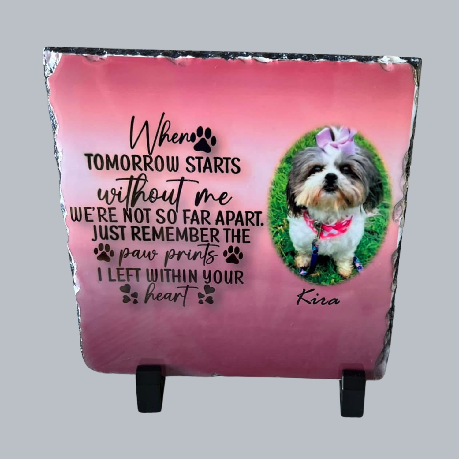 🐾 Custom Pet Memorial Photo Slate
