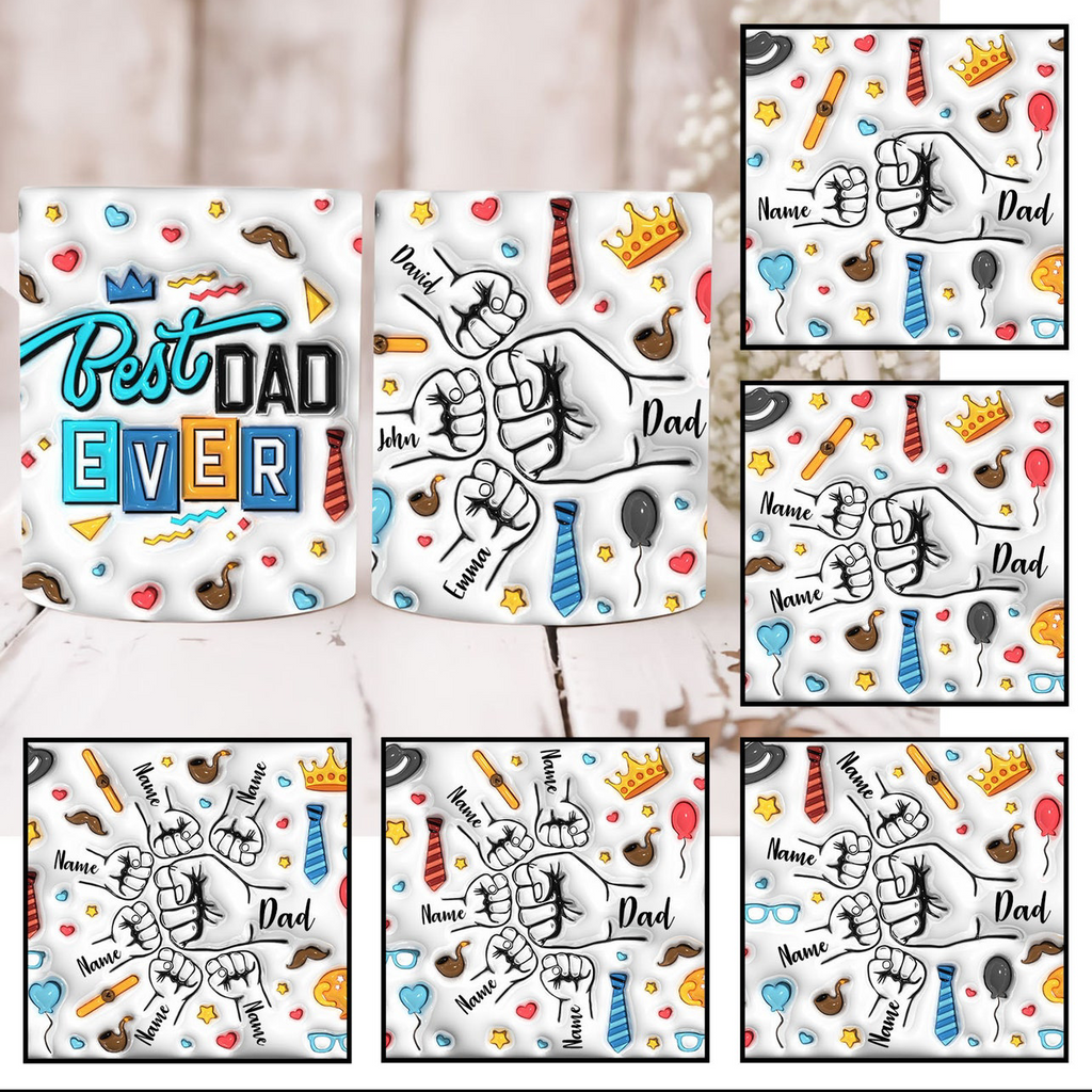 Personalized Father’s Day Mug – Custom Dad Gift with Children’s Names